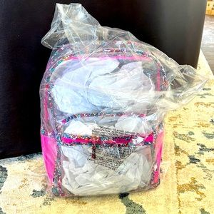 Vera Bradley Clearly Colorful Clear Large Backpack in Kaleidoscope Nwt
